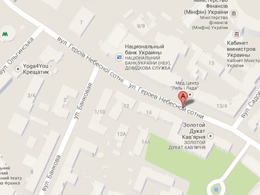 На картах Google киевскую улицу Институтскую переименовали в Героев Небесной сотни