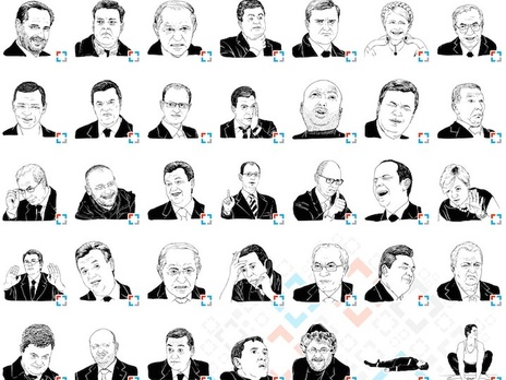 В Telegram появился набор стикеров с лицами украинских политиков