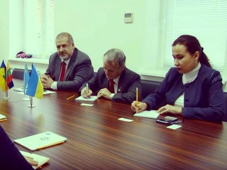 Чубаров и Джемилев встретились с литовской делегацией в Киеве