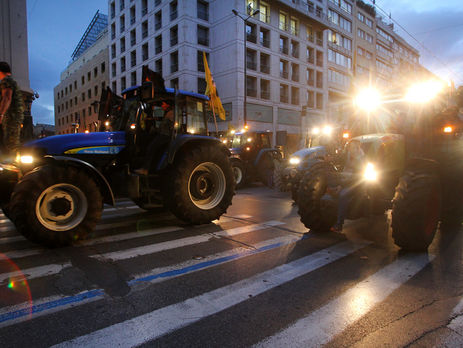 В Афинах манифестация фермеров привела к столкновениям с полицией. Фоторепортаж