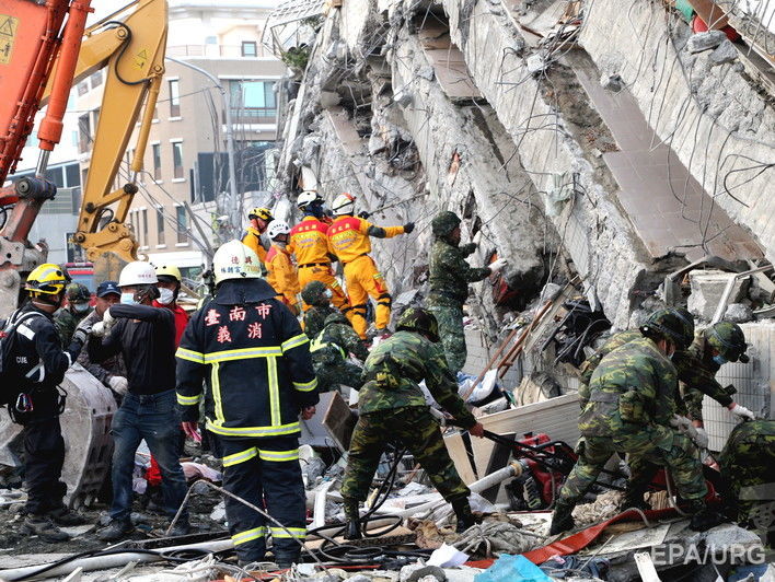Власти Тайваня объявили о прекращении спасательной операции, жертвами землетрясения признаны 116 человек