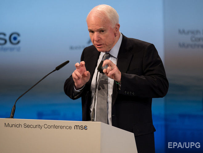 Маккейн: Запад не должен проявлять слабость, иначе Россия продолжит подрывать ситуацию в Европе