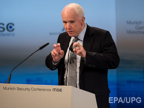 Маккейн: Запад не должен проявлять слабость, иначе Россия продолжит подрывать ситуацию в Европе