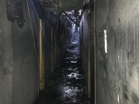 Из офиса горевшего в Одессе отеля изъяли всю документацию и сервер с видеоархивом – глава областной полиции