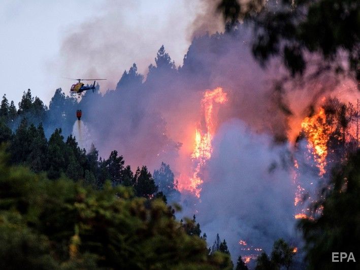 ﻿Через пожежі на Канарських островах евакуювали понад 4 тис. осіб