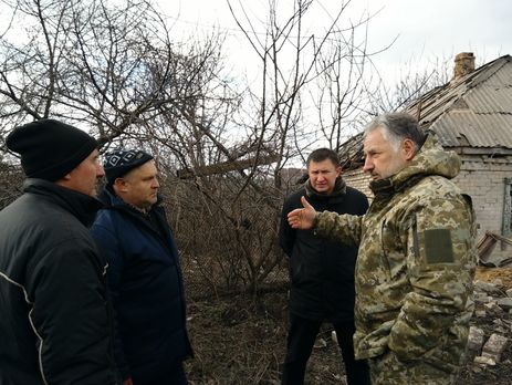 Жебривский посетил неоккупированную часть Зайцево