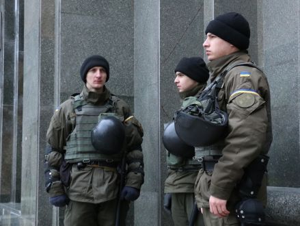 Киевский гарнизон Нацгвардии участвует в охране порядка в столице