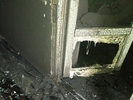 Офис Автомайдана сгорел дотла