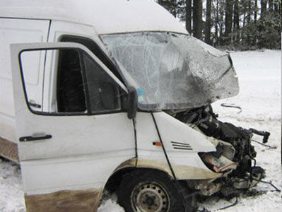 В Калужской области РФ в результате аварии автобуса погиб гражданин Украины