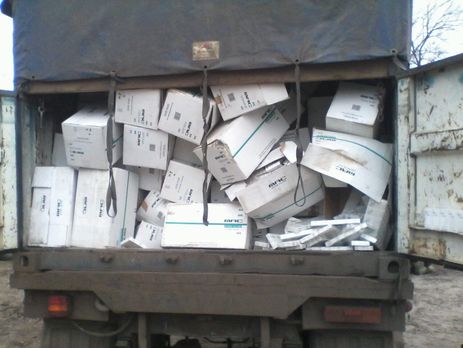 "Урал" вез в столицу Украины сигареты, произведенные на оккупированной территории