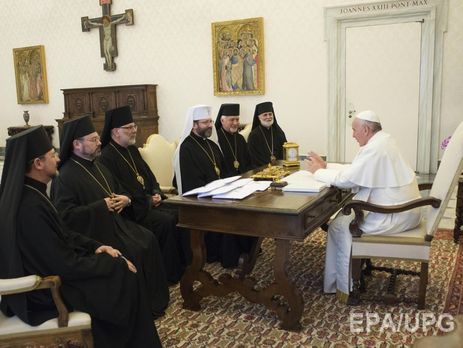Папа Римский Франциск встретился с представителями Украинской греко-католической церкви