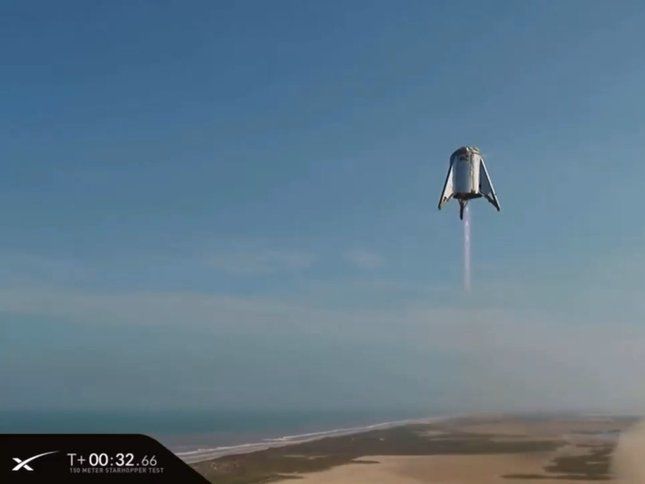 SpaceX Илона Маска провела испытание ракеты Starhopper Mk1