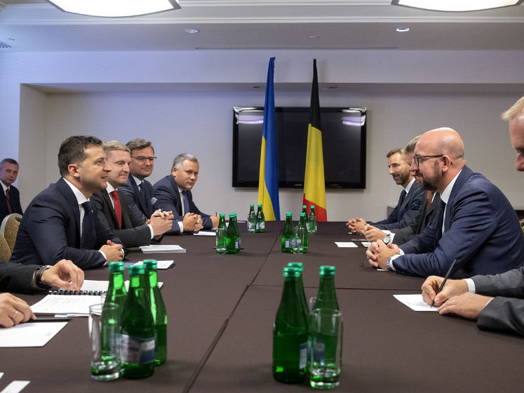 ﻿На зустрічі з прем'єром Бельгії Зеленський подякував за допомогу в реабілітації ветеранів війни на Донбасі