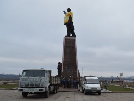 Памятник Ленину в Запорожье готовят к сносу