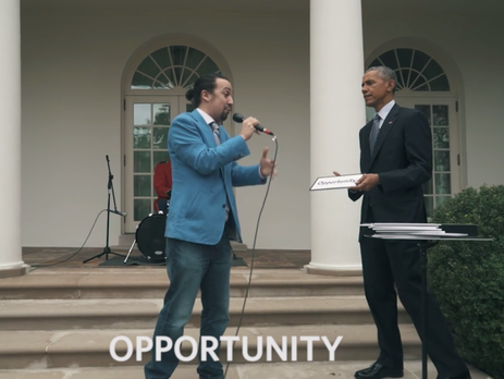 Обама принял участие в рэп-фристайле. Видео