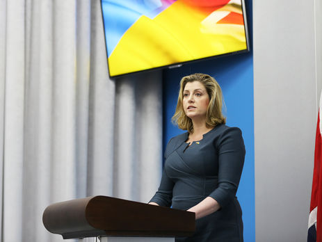 Министр по делам британской армии Пенни Мордонт выступает в Киеве