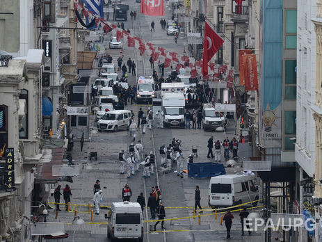 Опубликована запись момента взрыва в Стамбуле. Видео