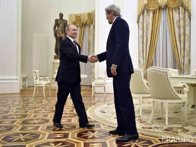 Путин &ndash; Керри: Видимо, плохи дела в США, некому помочь госсекретарю чемодан нести