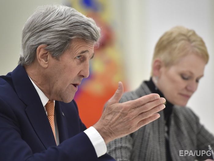 Керри: Санкции США будут сняты с России после полного выполнения Минских соглашений