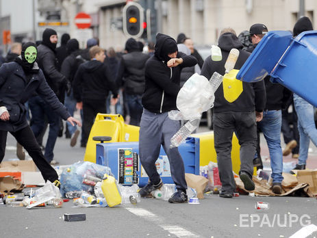 В Брюсселе произошли столкновения между демонстрантами и полицией. Фоторепортаж