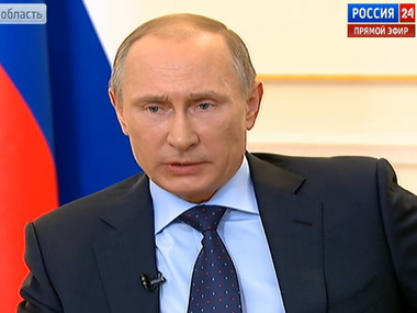 Путин: Меня не беспокоит война. Мы с украинским народом воевать не собираемся