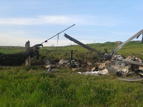 Минобороны непризнанной Нагорно-Карабахской Республики показало фотографии сбитого азербайджанского вертолета Ми-24