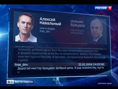На российском ТВ заявили, что Навальный с 2006 года работал на ЦРУ с агентурным именем Фридом