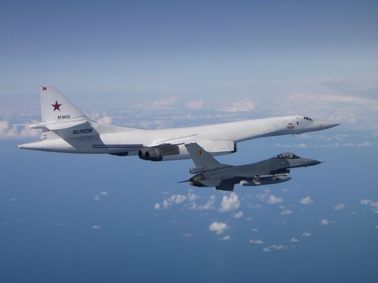 Над Балтийским морем бельгийские истребители перехватили военные самолеты Российской Федерации