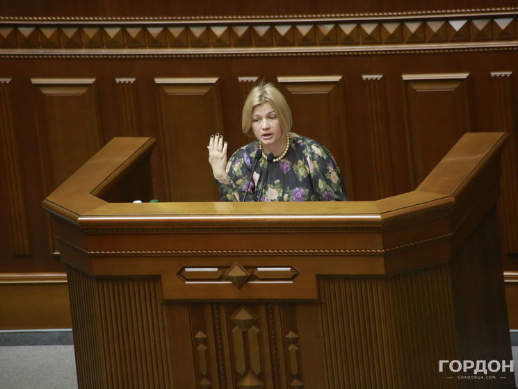 Ирина Геращенко избрана первым вице-спикером Верховной Рады