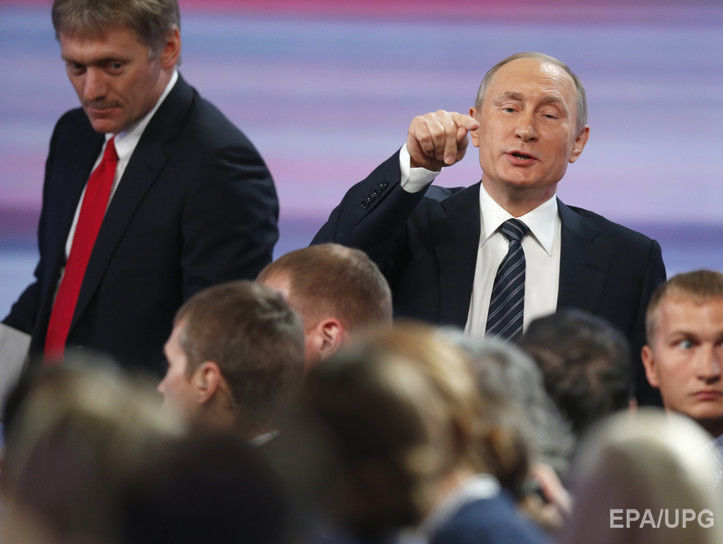 Путин наказал Пескова за ошибку при подготовке "прямой линии"