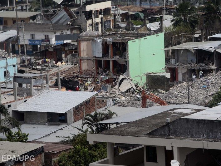 В Эквадоре заявили о 553 погибших во время землетрясения