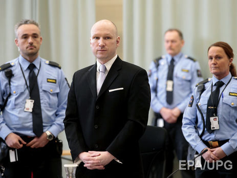 Суд Осло признал условия содержания Брейвика в тюрьме нарушением прав человека
