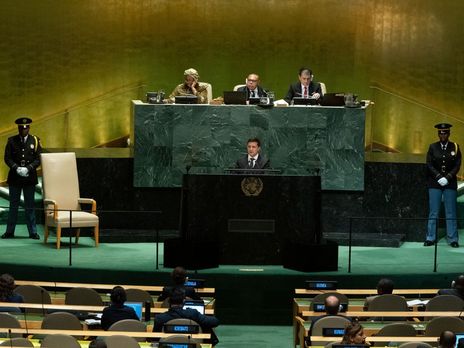 Зеленский выступает на сессии Генассамблеи ООН. Трансляция
