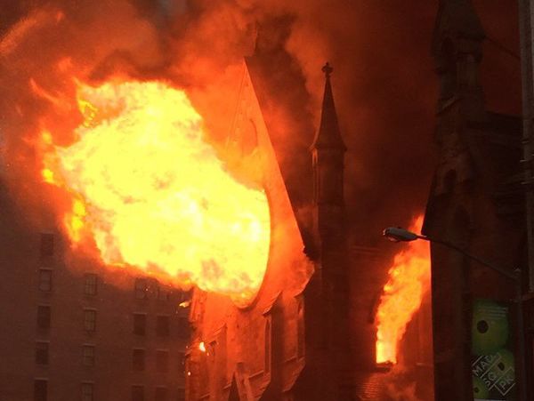 В Нью-Йорке сгорела православная церковь XIX века