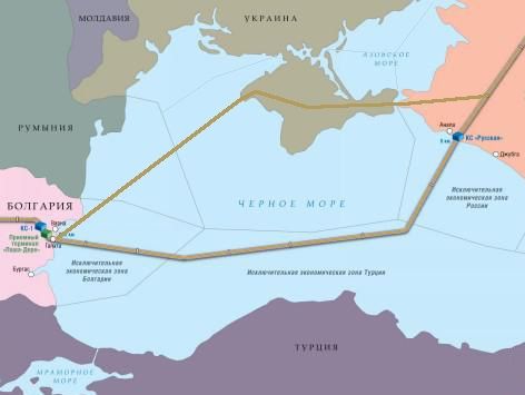 В "Газпроме" рассматривают вариант постройки газопровода "Южный поток" через оккупированный Крым