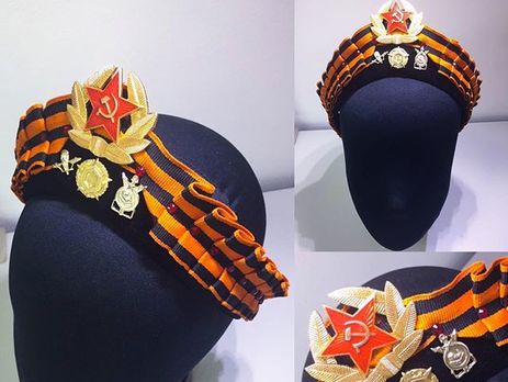 В Петербурге дизайнер продавала кокошники из георгиевских лент