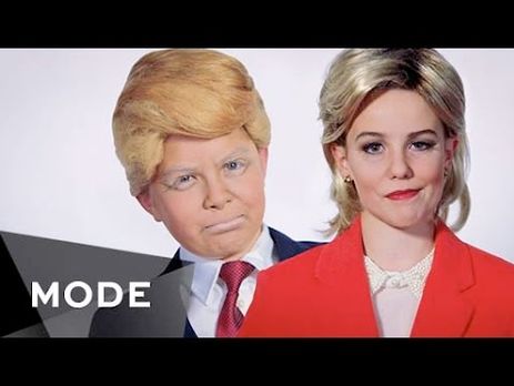 Визажист перевоплотил детей в Трампа и Хиллари Клинтон. Видео