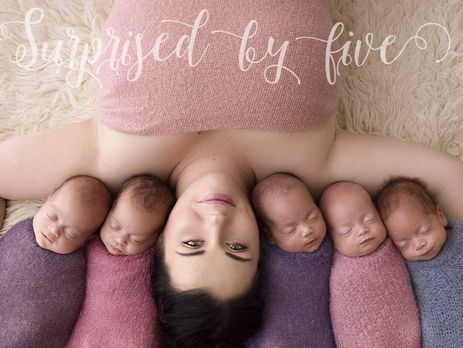 Австралийка родила сразу пятерых детей