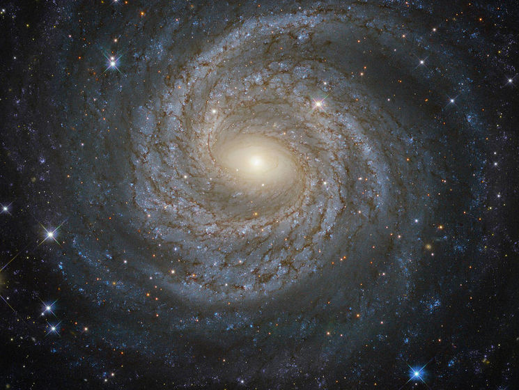 Телескоп Hubble показал сейфертовскую спиральную галактику в созвездии Орла