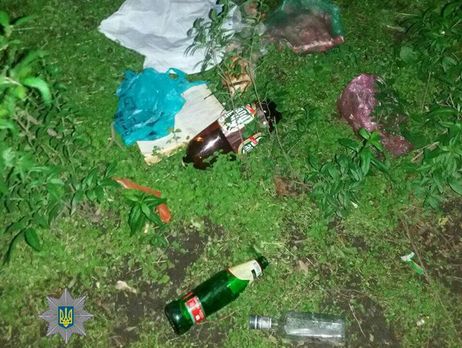 В Киеве патрульные полицейские спасли рожденного в кустах младенца