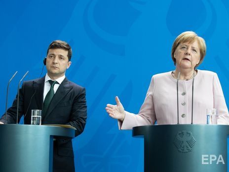 Зеленский рассказал Меркель о ситуации на Донбассе