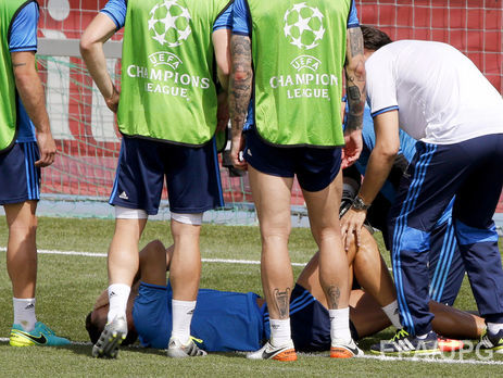 Роналду не смог завершить тренировку из-за травмы перед финалом Лиги чемпионов