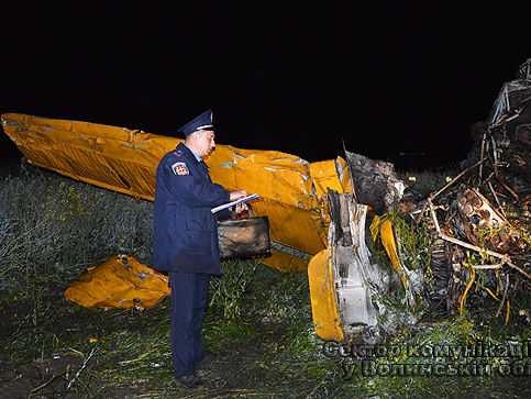 На Волыни упал самолет, пилот погиб