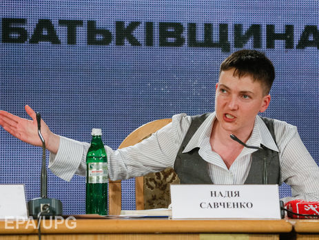 Савченко: Было бы очень хорошо, если бы каждая политпартия взяла по одному политзаключенному украинцу в России