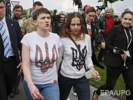 Савченко заявила, что мечтала сделать первые шаги по украинской земле босиком