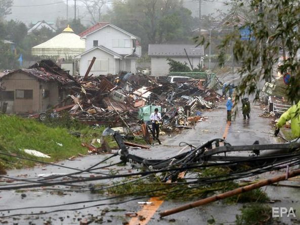 ﻿Тайфун "Хагібіс" у Японії: один загиблий, дев'ятьох осіб травмовано