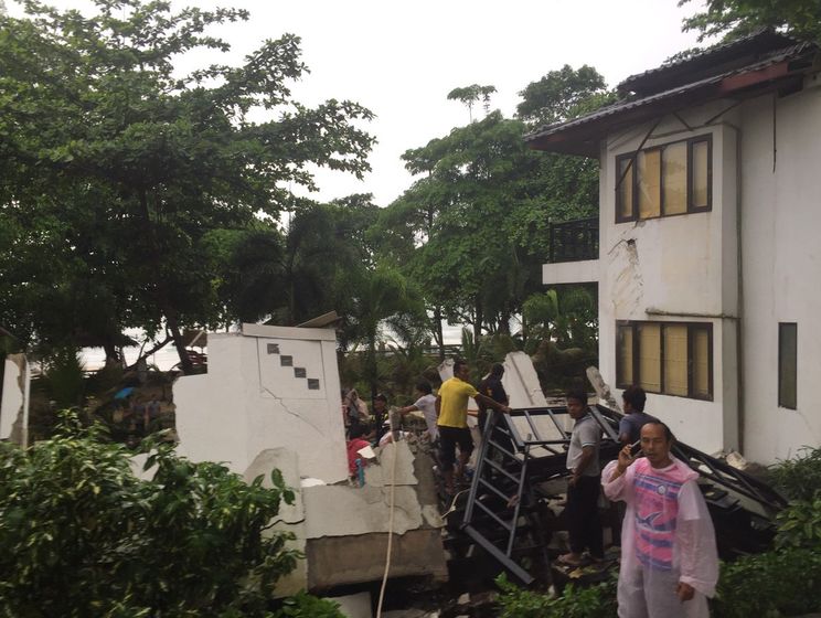 В Таиланде обрушился отель, есть жертвы