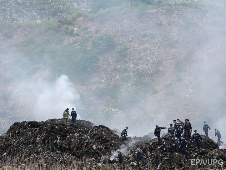 Львовская ОГА: На свалке в Грибовичах горит мусор на площади свыше 500 кв. м