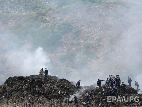 Львовская ОГА: На свалке в Грибовичах горит мусор на площади свыше 500 кв. м
