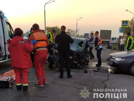 ﻿У Дніпрі у ДТП загинув поліцейський, який виїхав на зустрічну смугу